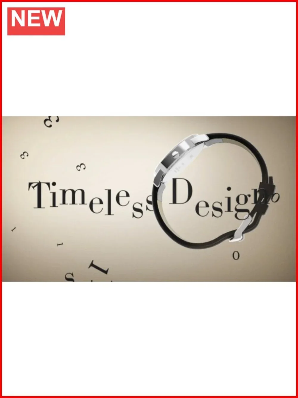 Easy Reader Watch with Genuine Leather Strap and INDIGLO Backlight